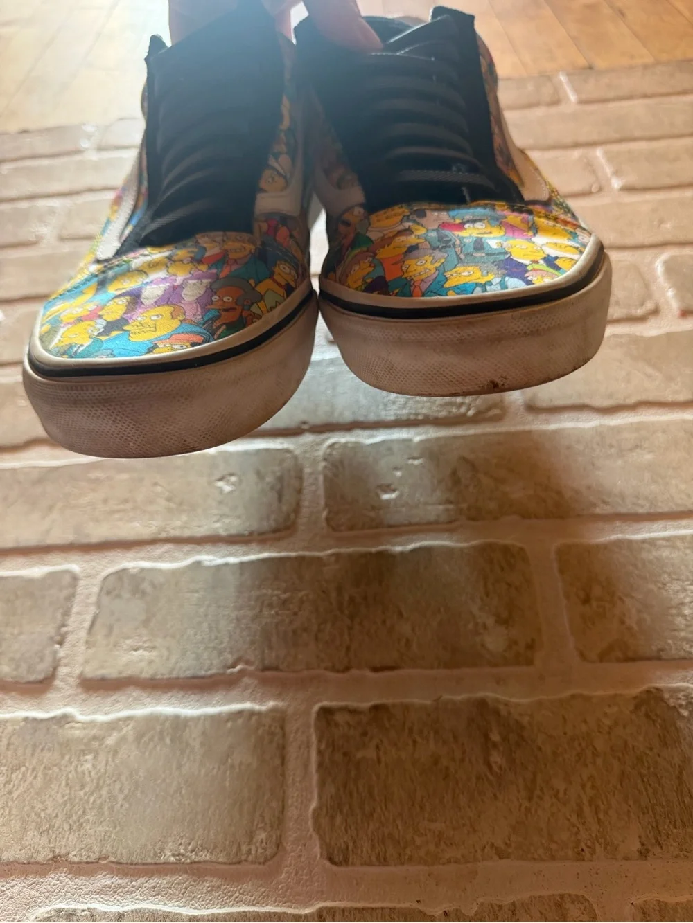 Vans Multicolor Cartoon-Print Low-Top Skate Shoes